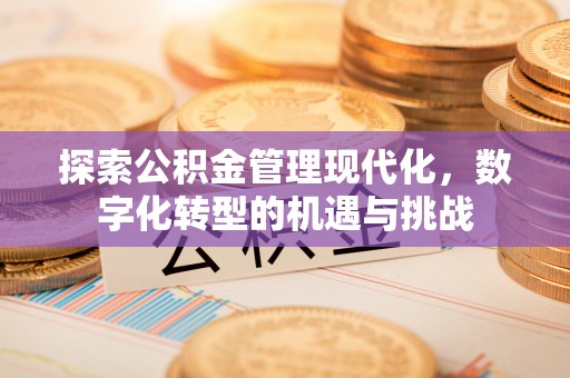 修武探索公积金管理现代化，数字化转型的机遇与挑战
