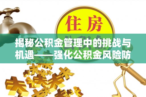 修武揭秘公积金管理中的挑战与机遇——强化公积金风险防控的多维策略
