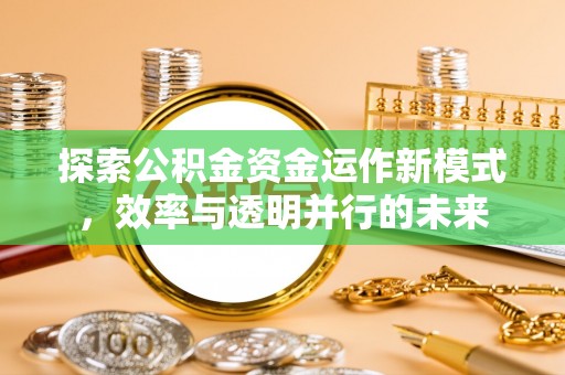 修武探索公积金资金运作新模式，效率与透明并行的未来