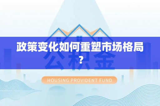 修武政策变化如何重塑市场格局？