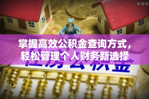 修武掌握高效公积金查询方式，轻松管理个人财务新选择