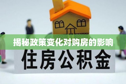 修武揭秘政策变化对购房的影响