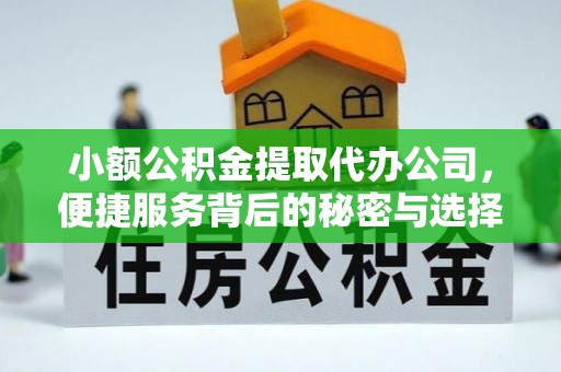 修武小额公积金提取代办公司，便捷服务背后的秘密与选择指南