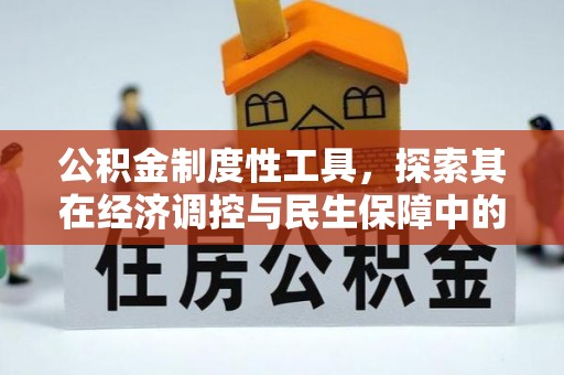 修武公积金制度性工具，探索其在经济调控与民生保障中的重要作用